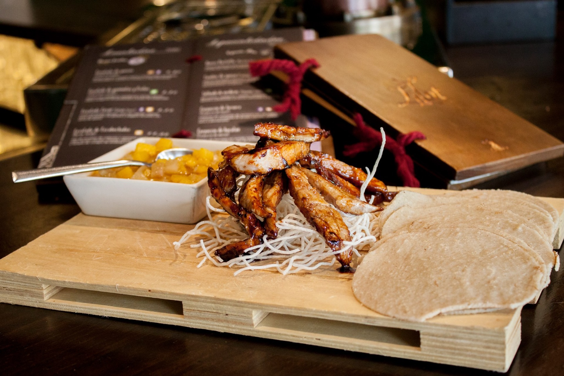 Secreto ibérico con salsa Teriyaki